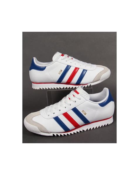 rom adidas rot blau weiss|Adidas Rom Trainers White/blue, Originals.